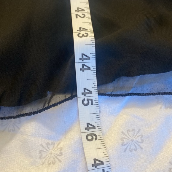 Vintage Old Hollywood Glamour Style Black Chiffon w/ Sequins Strapless gown - Picture 9 of 13